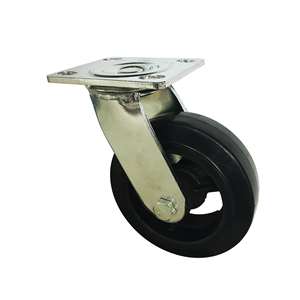 6" Inch Caster  617 lbs Swivel Rubber Top Plate