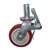 8" Inch Caster  551 lbs Swivel and Upper Brake Polypropylene rim and  and  Polyvinyl Chloride