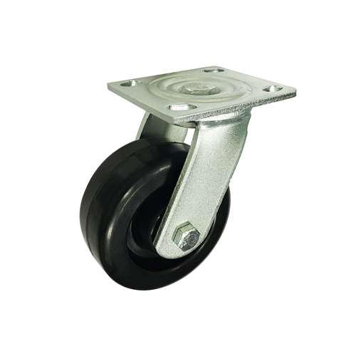 8" Inch Caster  1102 lbs Swivel and Center Brake Phenolic and 0-180&#186;C Top Plate