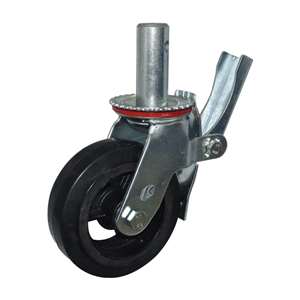 8" Inch Caster  551 lbs Swivel and Upper Brake Iron rim and  and rubber