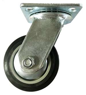 8" Inch Caster  661 lbs Swivel Polyvinyl Chloride Top Plate