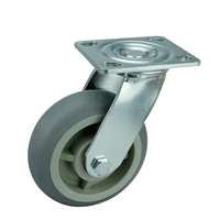 8" Inch Caster  661 lbs Swivel Polypropylene core  and  Thermoplastic Rubber Top Plate