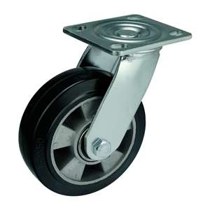 8" Inch Caster  661 lbs Swivel Aluminum core  and  Rubber Top Plate