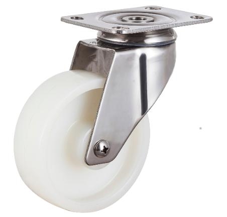 40mm 66 Lbs Light Duty Caster Wheel Swivel Plate Stainless Steel Nylon