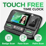 Employee Time clock system with RFID Badge, Palm Scan, and Face Recognition