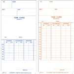 Acroprint ATR121 Weekly/Bi-Weekly Time Cards for ATR120, Box of 500