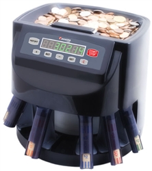 Cassida C200 Coin Counting Machine with Coin Tubes