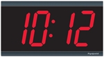 Electric Digital Wall Clock - 4' 4-Digits - Syncronized to NTP Time