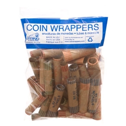 Bag of assorted coin preformed wrappers, 36 count