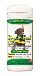 Dog D-Funk Wipes in Canister