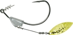 Owner Hooks FLASHY SWIMMER Gold Willow Leaf w/CPS - A Revolutionary Weighted Swimbait Hook