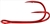 Owner Double Frog Hook - Red