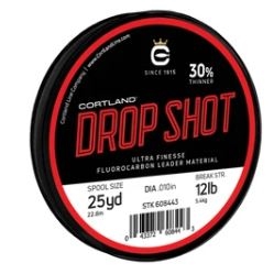 Cortland Drop Shot Fluorocarbon Clear Leader Material