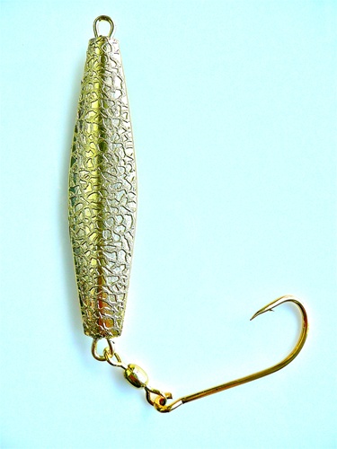 Hammered Diamond Jigs by OE Tackle - 5.5 oz. Gold