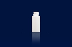 Bottles, Jars and Tubes: 1 oz 20/410 Tall white HDPE Cylinder rounds