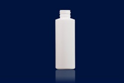 Bottles, Jars and Tubes: 4 oz 24/410 white HDPE Cylinder rounds - Sample