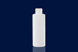 Bottles, Jars and Tubes: 4 oz 24/410 natural and white MDPE Cylinder rounds