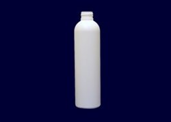 Bottles, Jars and Tubes: 8 oz 24/410 White HDPE Imperial Rounds Samples