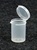 Bottles, Jars and Tubes:  121650 - 0.65 oz. 1Â¼-inch Lacons&reg; clarified natural  laboratory and medical grade polypropylene; small round hinged-lid containers.