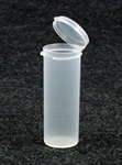 Bottles, Jars and Tubes:  123000 - 1.27 oz. 1Â¼-inch Lacons&reg; clarified natural  laboratory and medical grade polypropylene; small round hinged-lid containers.