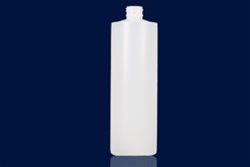 Bottles, Jars and Tubes: 16 oz 24/410 natural HDPE Cylinder rounds - Sample