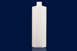 Bottles, Jars and Tubes: 16 oz 24/410 white HDPE Cylinder rounds - Sample