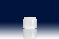 Bottles, Jars and Tubes: 2 oz 58mm clarified straight base double wall jars - Sample