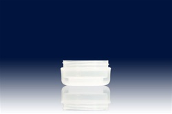Bottles, Jars and Tubes: 2 oz  70mm clarified round base double wall jars - Sample
