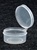 Bottles, Jars and Tubes:  201000 - 1.09 oz. 2-inch Lacons&reg; clarified natural  laboratory and medical grade polypropylene; small round hinged-lid containers.