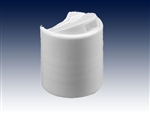 24-410 (3000 case pack) white smooth, unlined press tops or disc tops or tilt top caps-plastic bottle dispensing closures - Product Code: 24-410-PT-WS-U-3000