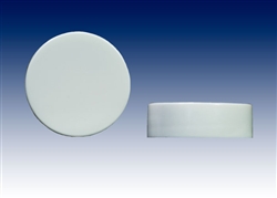 33-400 white smooth with F-217 liner, screw caps-plastic bottle closure samples - Product Code: 33-400-BC-WS-F2-Sample