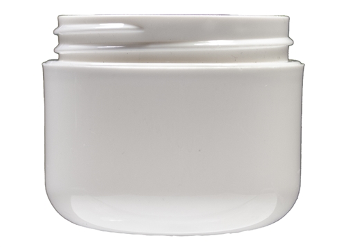 Bottles, Jars and Tubes: 4 oz 70mm round and straight base double wall jars