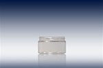 4 oz / 125 ml 70-400 clear polyethylene terephthalate (PET) Wide Mouth Jars- Sample - Product Code: 4J70PET-C-Sample