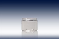 Bottles Jars and Tubes: 6 oz 70-400 clear PET wide mouth blow molded jars