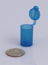 Bottles, Jars and Tubes: Polyvials EP145-BAS ESD Hinged-Lid Lab Vials - 3.73ml