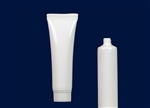 Bottles Jars and Tubes: Tubes on Demand White 1/4 oz. MDPE Tube with Al seals and Screw-On Cap - Sample