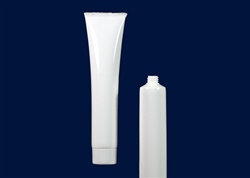 BJT Tubes on Demand White 1 oz MDPE Tube with Screw On Cap and Al seals on the orifice.
