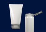 Plastic Squeeze Tubes on Demand White 4 oz MDPE Tube with Flip Top Cap and with Al seals on the orifice.