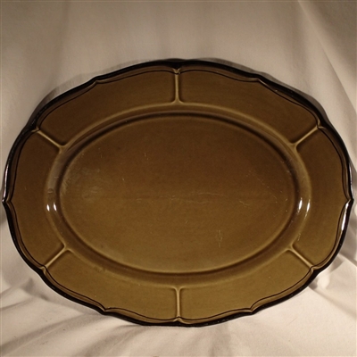 Large Oval Platter #170 Metlox Poppytrail La Mancha Green