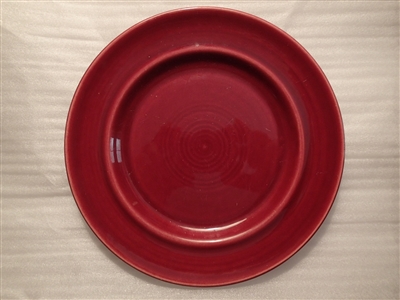 Salad Plate (w/repaired chip)-Metlox Colorstax Cranberry