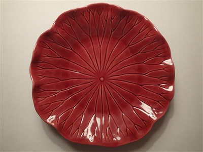 Salad Plate #040cr Cranberry Metlox Lotus