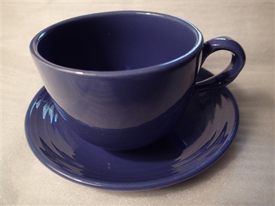 Cup & Saucer-Metlox Pescado Blue
