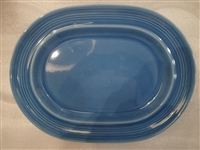 Large Oval Platter-Metlox Colorstax Sky Blue