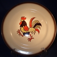 Dinner Plate Metlox Red Rooster