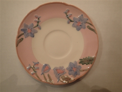 Saucer #1102-Metlox Delphinium Pink