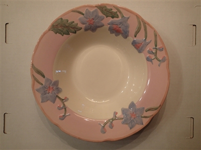 Medium Round Vegetable Bowl #1115-Metlox Delphinium Pink