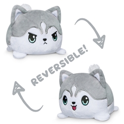 Husky Reversible Happy and Angry Plush