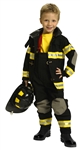 Fire Fighter Suit Black Size 4-6