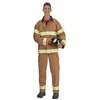FIRE FIGHTER TAN ADULT COSTUME - LARGE