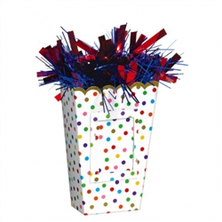 RAINBOW CONFETTI POPCORN BALLOON WEIGHT